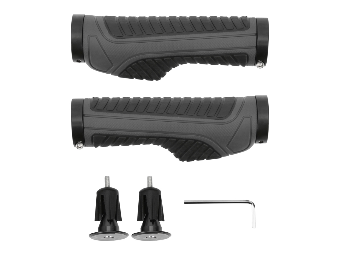 Asas Antideslizantes De Caucho Para Manillar De Bicicleta Montaña Bicicleta Manillar Grip Negro Gris