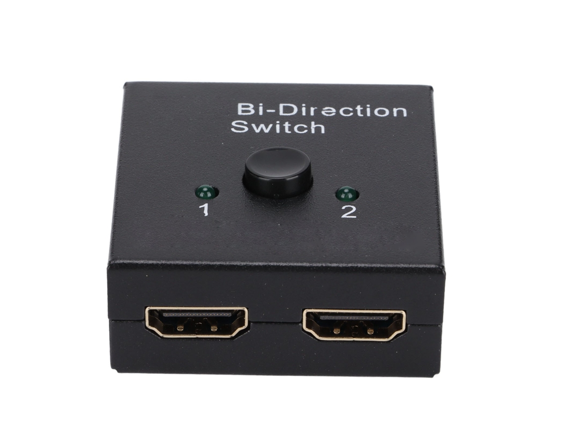 Divisor/conmutador De Interfaz Multimedia Hd De 1 Entrada Y 2 Salidas O De 2 Entradas Y 1 Salida Para Pc Y Tv.