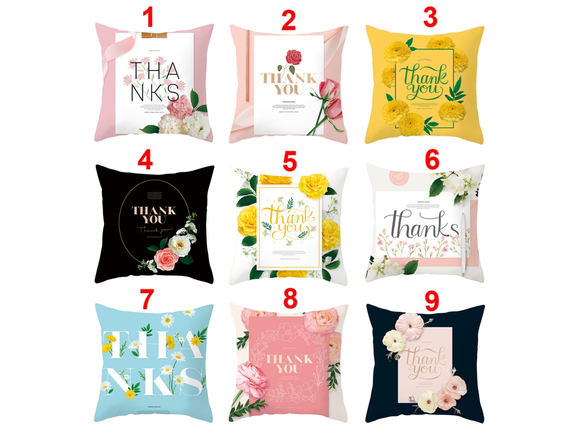 Serie Acción de Gracias Funda Decorativa de Almohada