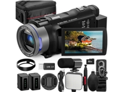 Videocámara 4k Con Cámara Para Vlogging De 48 Mp, Wi-fi Y Control Mediante Aplicación.