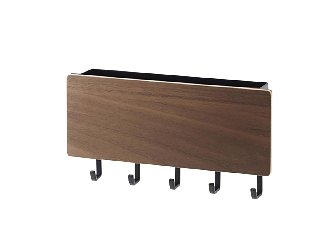 Llavero De Pared Al Por Mayor Con Ganchos, Sin Agujeros, Fabricado En Madera Maciza, Para Guardar Objetos Pequeños.