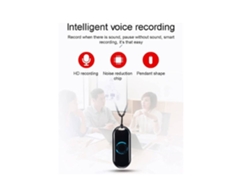 Mini grabadora de voz digital Grabadora de voz portátil activada por voz Reducción de ruido Grabación con una tecla adecuada para reuniones YEMAESRE