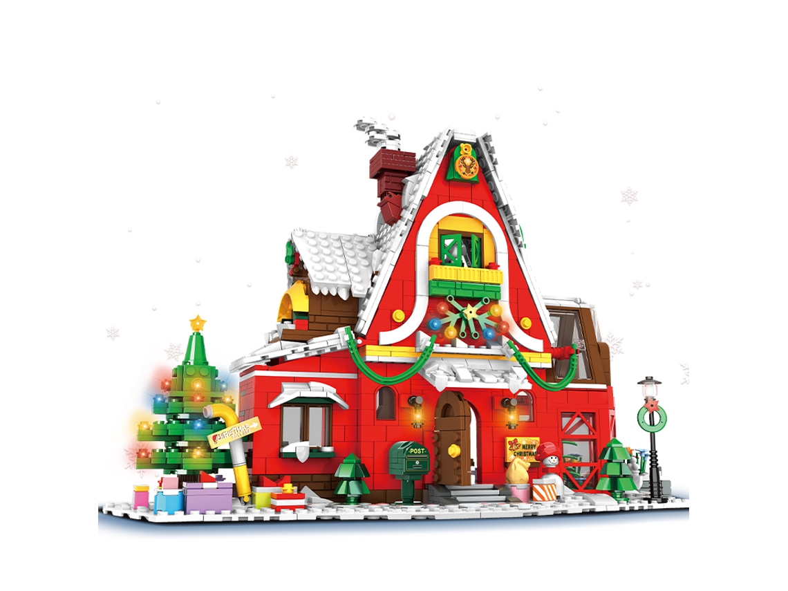 Bloques de construcción navideños de Creative City - Venta al por menor y al por mayor, maqueta de casa navideña en bloques de construcción Mdug