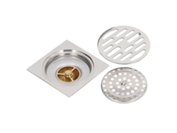 Rejilla cuadrada de 4 pulgadas antiolores e insectos con núcleo de cobre puro galvanizado