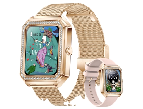 Reloj inteligente para mujer, reloj inteligente deportivo, Monitor de pista, llamada Bluetooth, reloj de marca para mujer para regalo VEANXIN