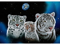 Rompecabezas Grafika Schim Schimmel Gentle Family, 1500 piezas, animales