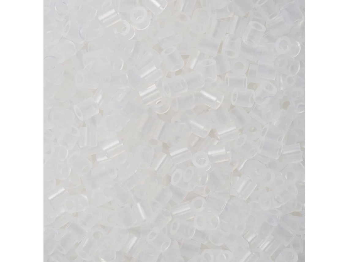 Juego de Mosaicos HAMA Set de Cuentas de Plastico midi transparent (1000 Peças - Transparente)