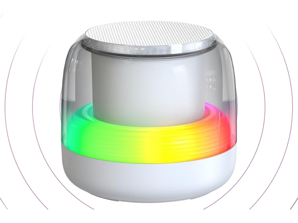 Mini Reproductor De Música Portátil Con Altavoz | Audio Con Cable 5.0 Y 7 Luces