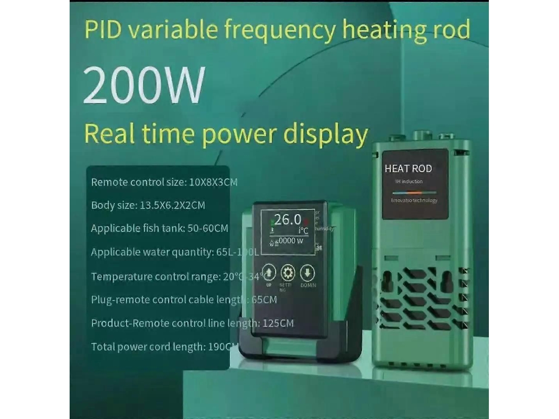 Calentador PTC de alta potencia GOKOCO para acuarios con frecuencia variable y temperatura constante, 220V.