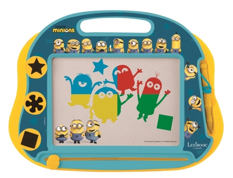 Juego Criativo LEXIBOOK Tablero de Dibujo Magnético Minions (Edad Mínima Recomendada: 3 años)