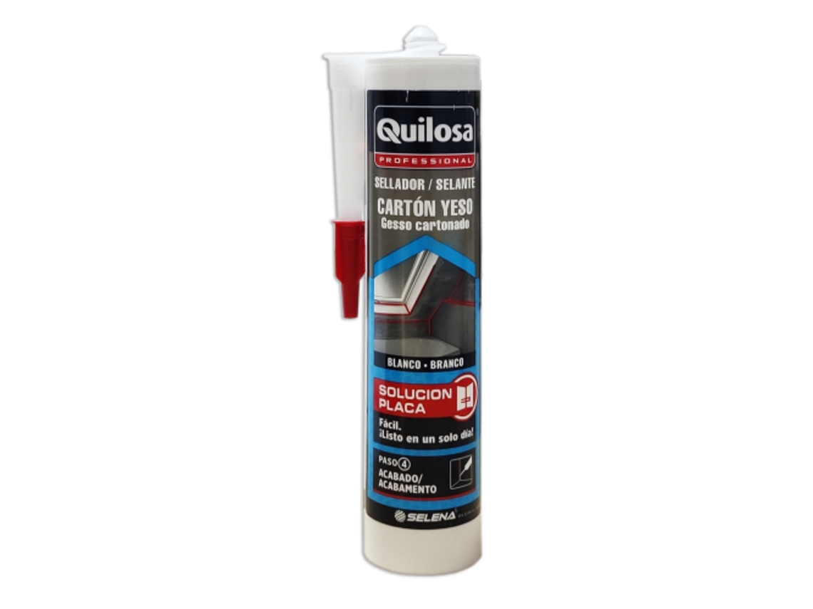 Sellador Acrilico Carton-Yeso Pladur Blanco 280 Ml QUILOSA