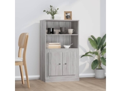 Aparador De Madera Contrachapada Gris Sonoma 60x35,5x103,5 Cm