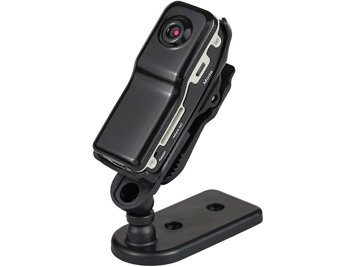 Grabadora de video digital portátil Mini DV Monitor Micro Pocket Cámara de seguridad interior perfecta para el hogar y la oficina (Negro) YIZHOOD
