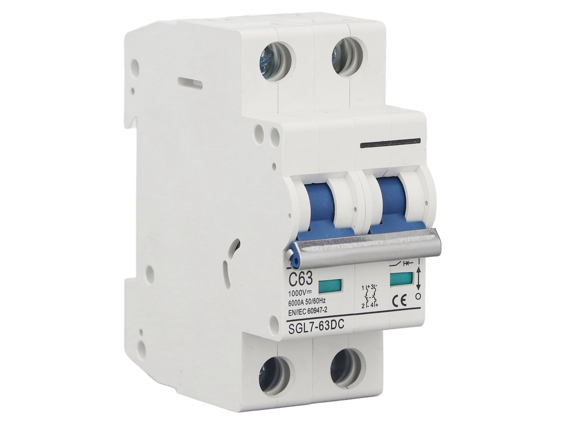 Disyuntor Miniatura Dc Para Sistemas Fotovoltaicos Pv 2p 1000v 63a L7 Structure