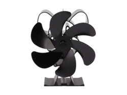 Ventilador Térmico De Invernadero Con 6 Aspas Para Estufas De Leña Silenciosas.