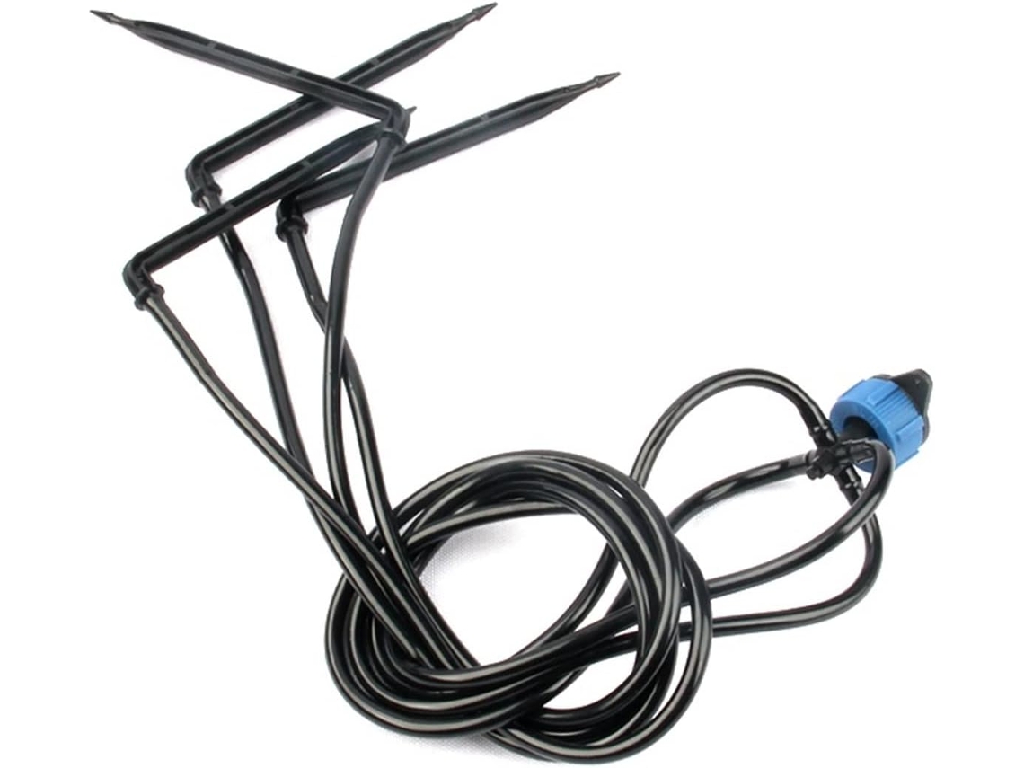 Adaptador De Conexión Tubería Kit Inicio Riego Por Goteo Negro