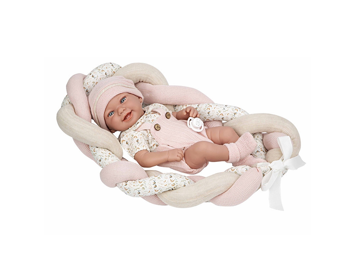 Muñeca Elegance 42 Cm Zoe Pink Cojin Muãecas Arias (Cuerpo de vinilo, Sexo Niña)