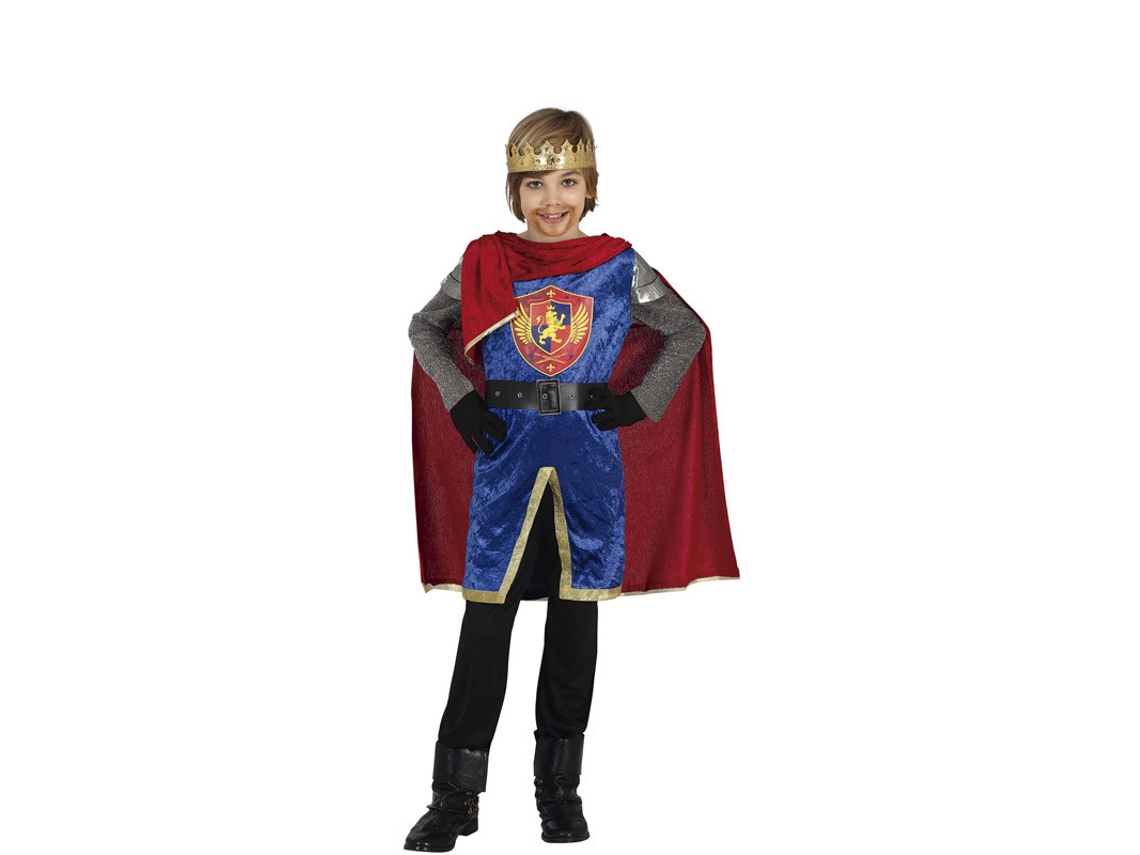 Disfraz de Niño GUIRCA Rey Medieval Elegante con Cubierta  (5 - 6 años)