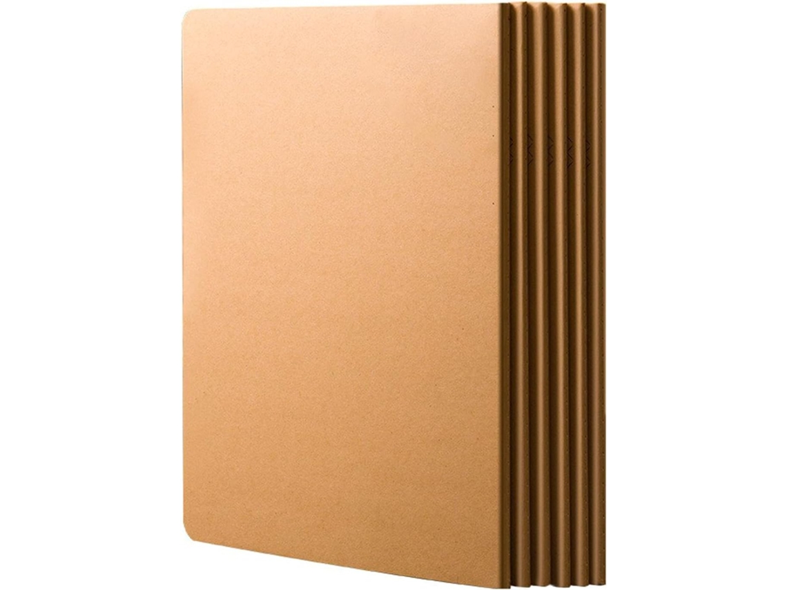 Juego De 6 Cuadernos B5 De Tapa Dura, 36 Páginas Por Cuaderno, Con Hojas Sueltas.
