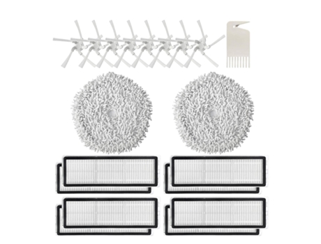 19 peças para xiaomi dreame w10 w10 pro esfregão pano escova lateral filtro hepa