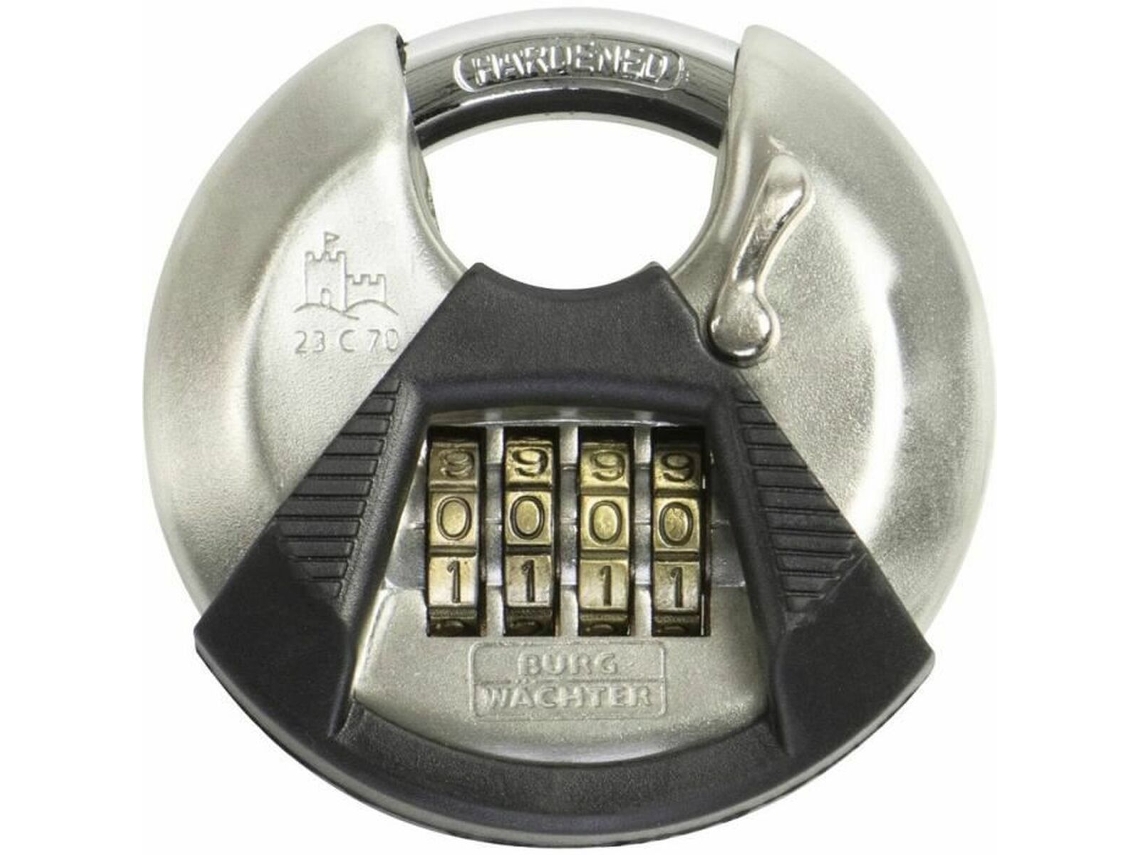 Candado de combinación BURG-WACHTER 23 C 70 SB Acero Inoxidable Plástico