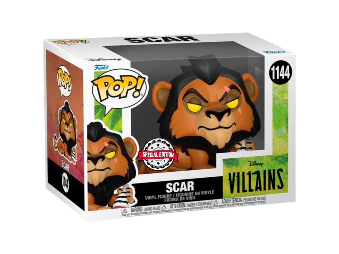Figura Pop Disney Villanos El Rey León Scar Exclusiva Funko