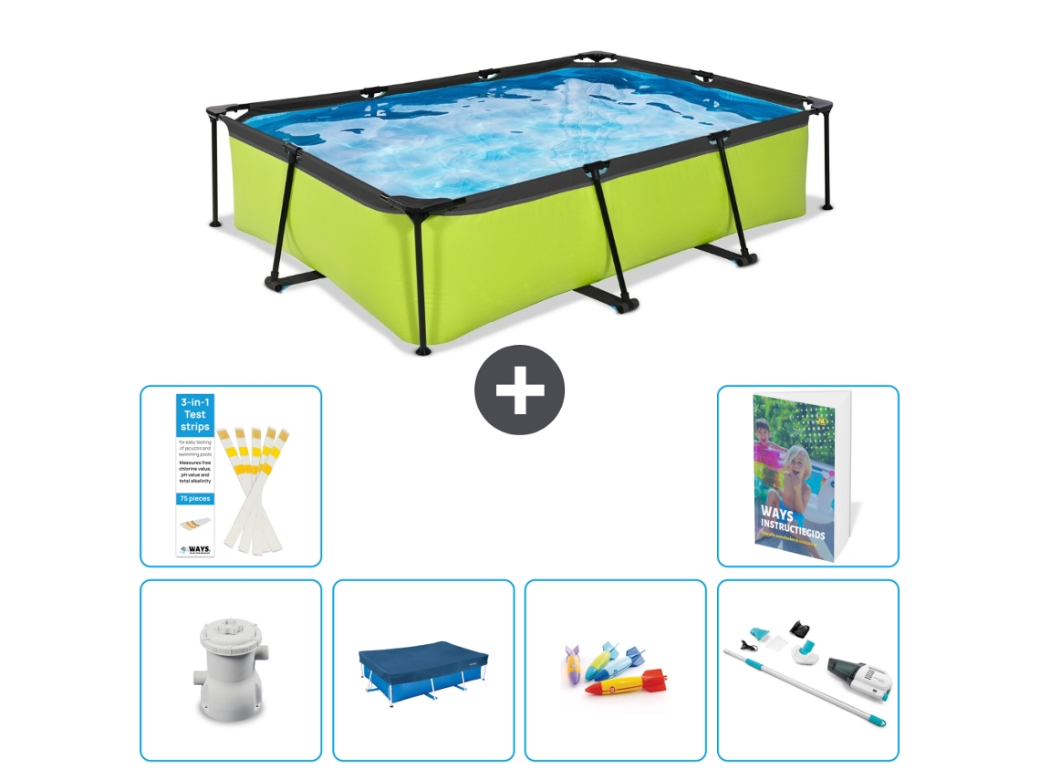 Exit-toys Piscina Exit Retangular - 300x200x65 Cm - 7-peças S242