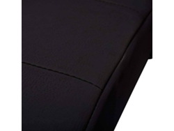 Chaise Longue VIDAXL almohada cuero artificial negro