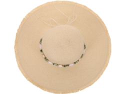 Sombrero De Paja Beige Para Mujer Con Ala Ancha Y Protección Uv Transpirable Para La Playa Y