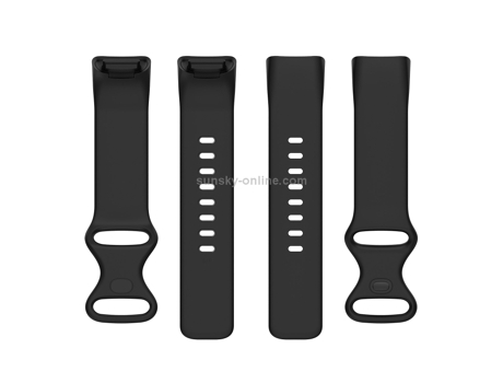 Correa de reloj inteligente para Fitbit Charge 5 de silicona, Talla: L (negro)