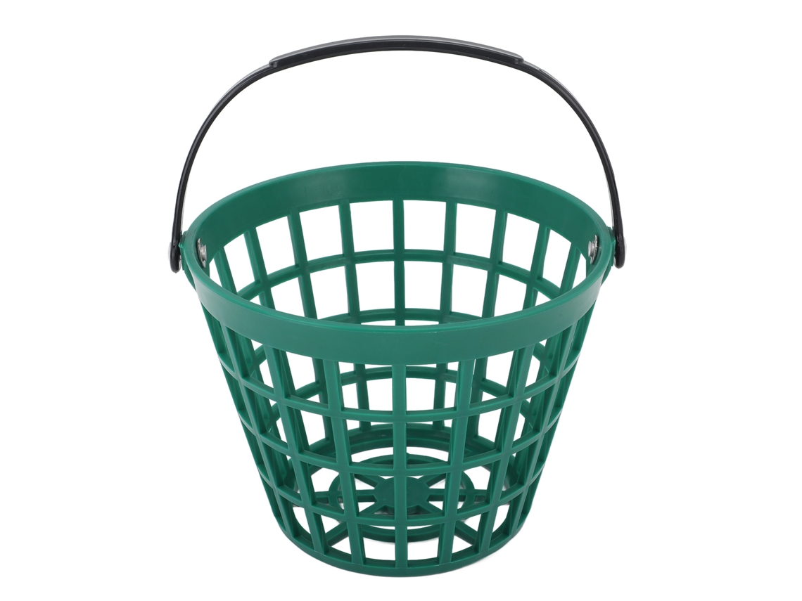 Vlrla-cesta De Pelotas De Golf Con Mango Contenedor Plástico Nylon Verde Almacena Hasta 50 Unidades