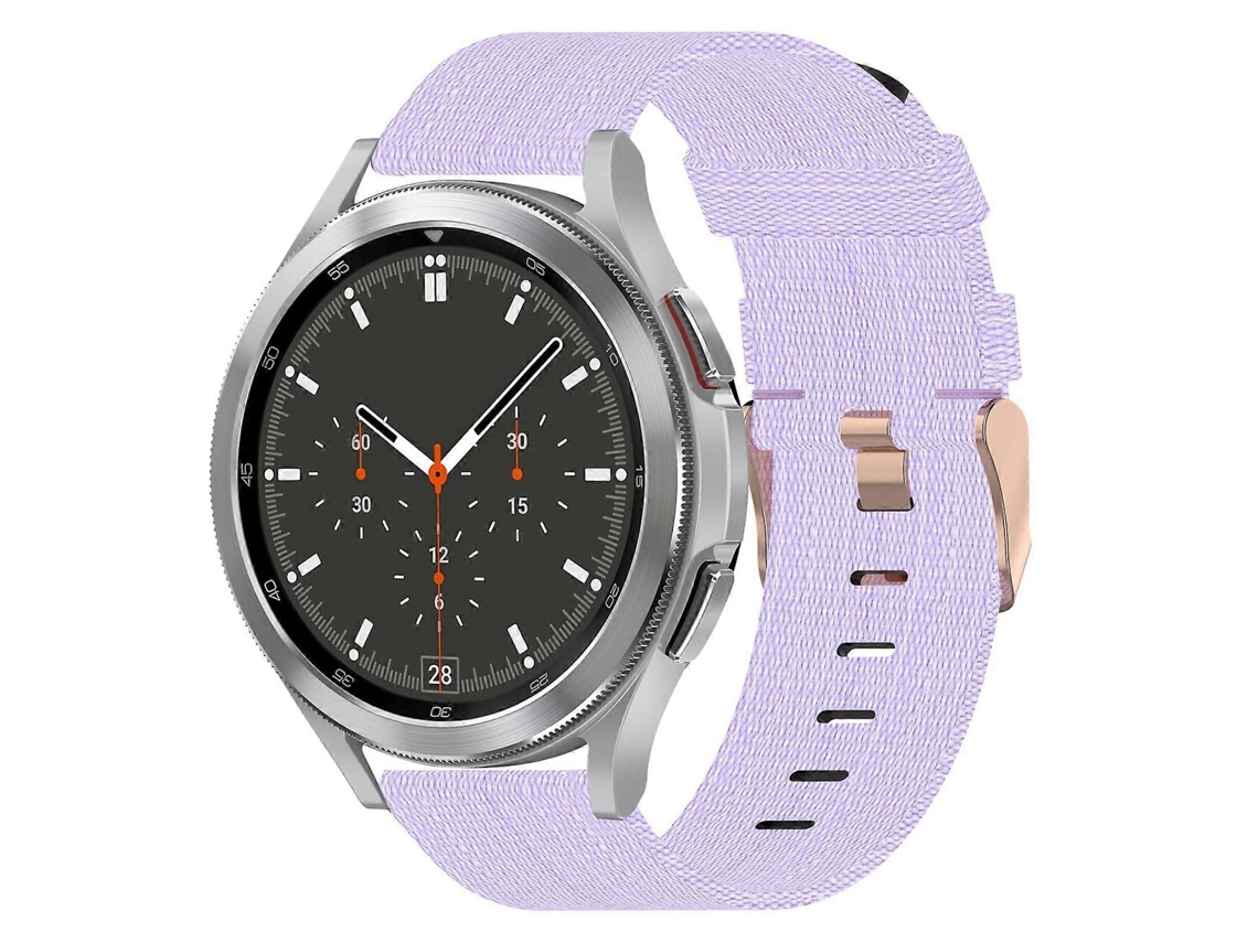 Correa de nailon trenzado para Samsung Galaxy Watch4 Classic de 46 mm y 20 mm.