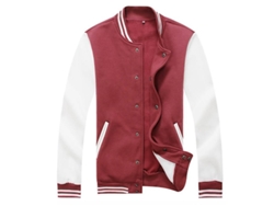 Chaqueta de béisbol para hombre Mystdiy 2026 con cuello alto y bloques de color.