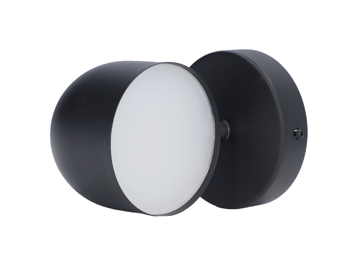 2026-lámpara De Pared Led Interior Inteligente Con Toque Y Regulación Sin Escala Giratoria 350° Negro Para Sala Y Dormitorio 85‑265v