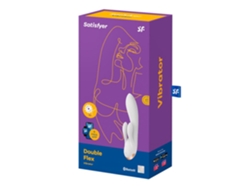 Estimulador SATISFYER Double Flex Vibrador Blanco Con App 1 Unidad