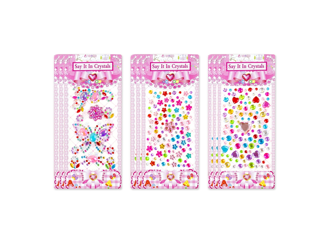 Pegatinas Autoadhesivas - 9 Hojas de Gemas y Piedras para Niños y Manualidades NEVEANCE