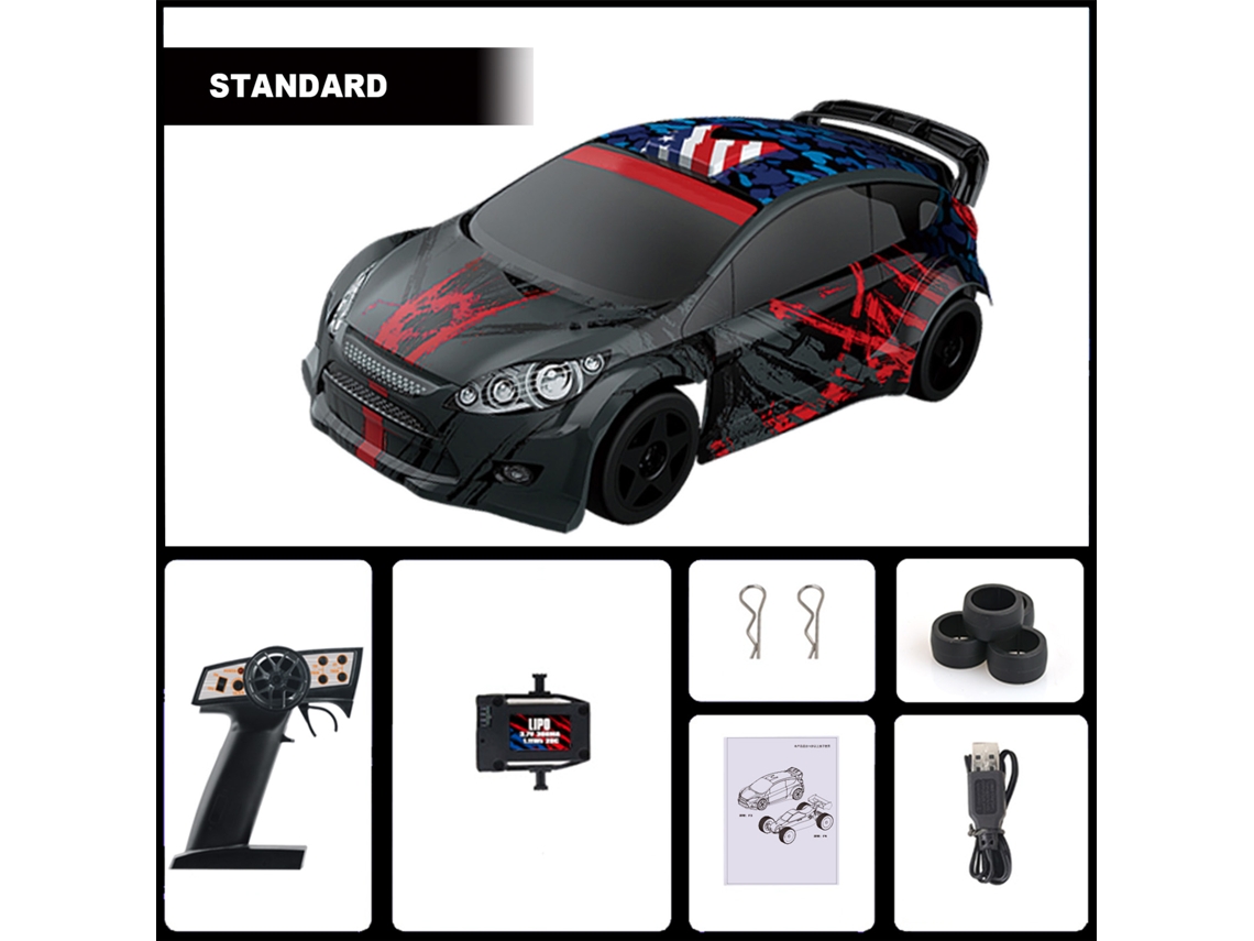 Ymsl Coche Rc De Derrape 1/24 2.4ghz Coche Rc De Carrera De Alta Velocidad Regalo Para Niños Rtr Con Sistema De Estabilidad Electrónica Hxl