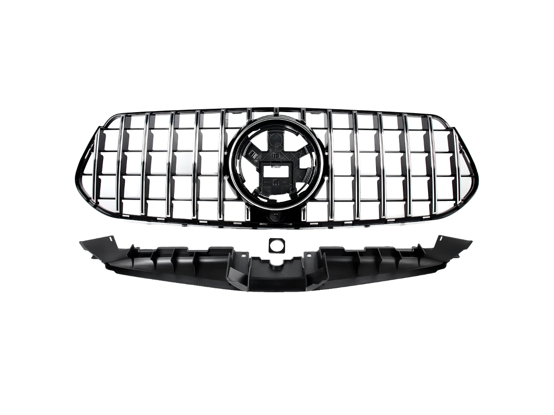 Parrilla delantera para Mercedes-Benz, flujo de aire optimizado, como se muestra (OEM)