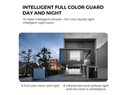 Cámara de seguridad inalámbrica PTZ WiFi para exteriores, 1080p, 2MP