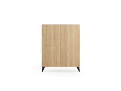 Mueble zapatero/armario HERDASA Malmo roble dorado patas negro 109 x 90 x 27 cm