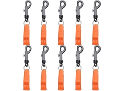 Silbatos con clip para kayak, buceo, emergencias al aire libre, dispositivo de señalización N9v Gusshious (10 unidades)