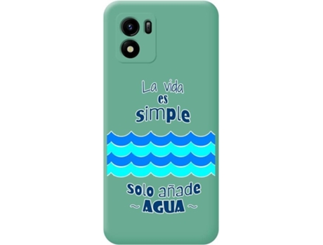 Carcasa para Vivo Y01 TUMUNDOSMARTPHONE Silicona Líquida Dibujos Verde