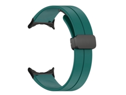 Reloj Automático Winner De Acero Inoxidable Resistente Al Agua Con Correa De Silicona Blanca.