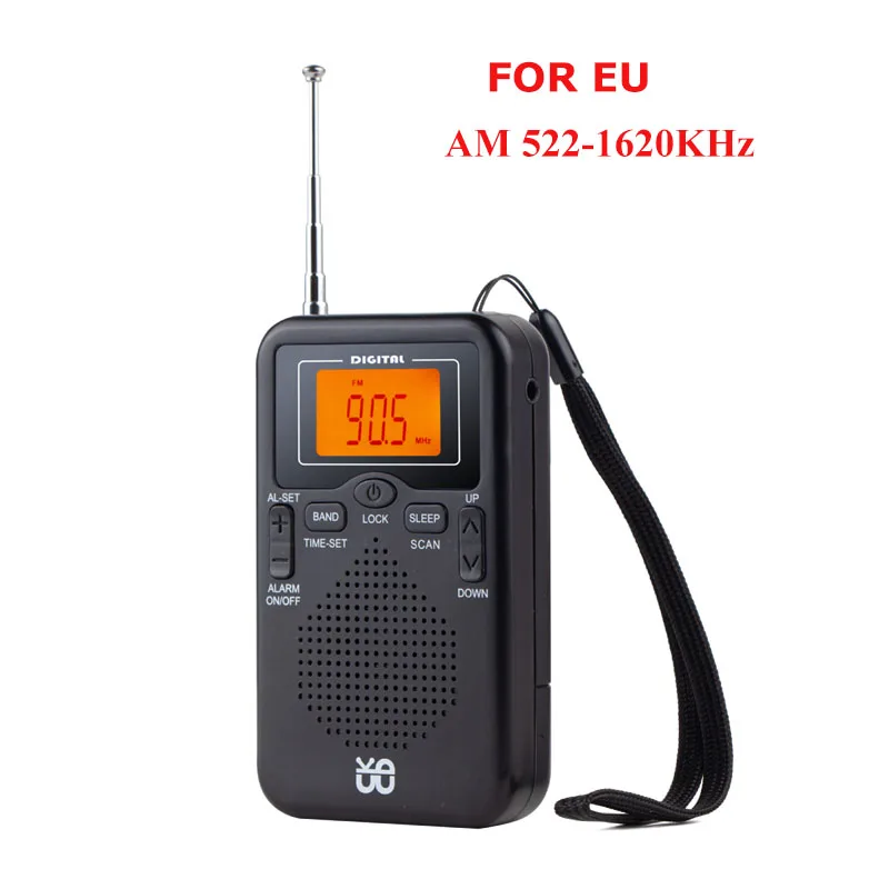 Mini Radio Am/fm - Estéreo, Con Pantalla Lcd Y Despertador