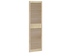 Puertas de armario Vidaxl de madera maciza de pino marrón
