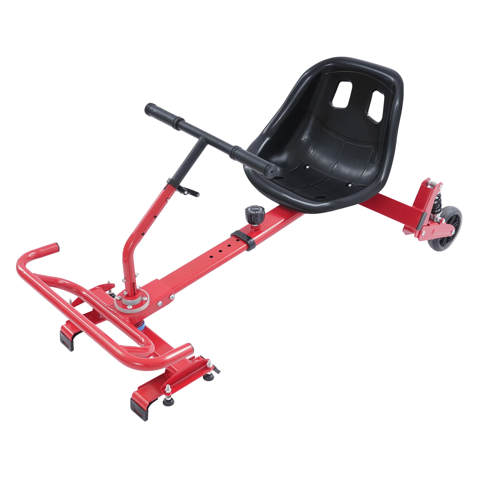 Soporte para patinete autoequilibrado, altura del mango ajustable, longitud del eje ajustable, alta capacidad de carga, color rojo OEM
