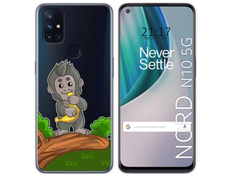 Carcasa OnePlus Nord N10 5G TUMUNDOSMARTPHONE Dibujos Transparente Multicolor