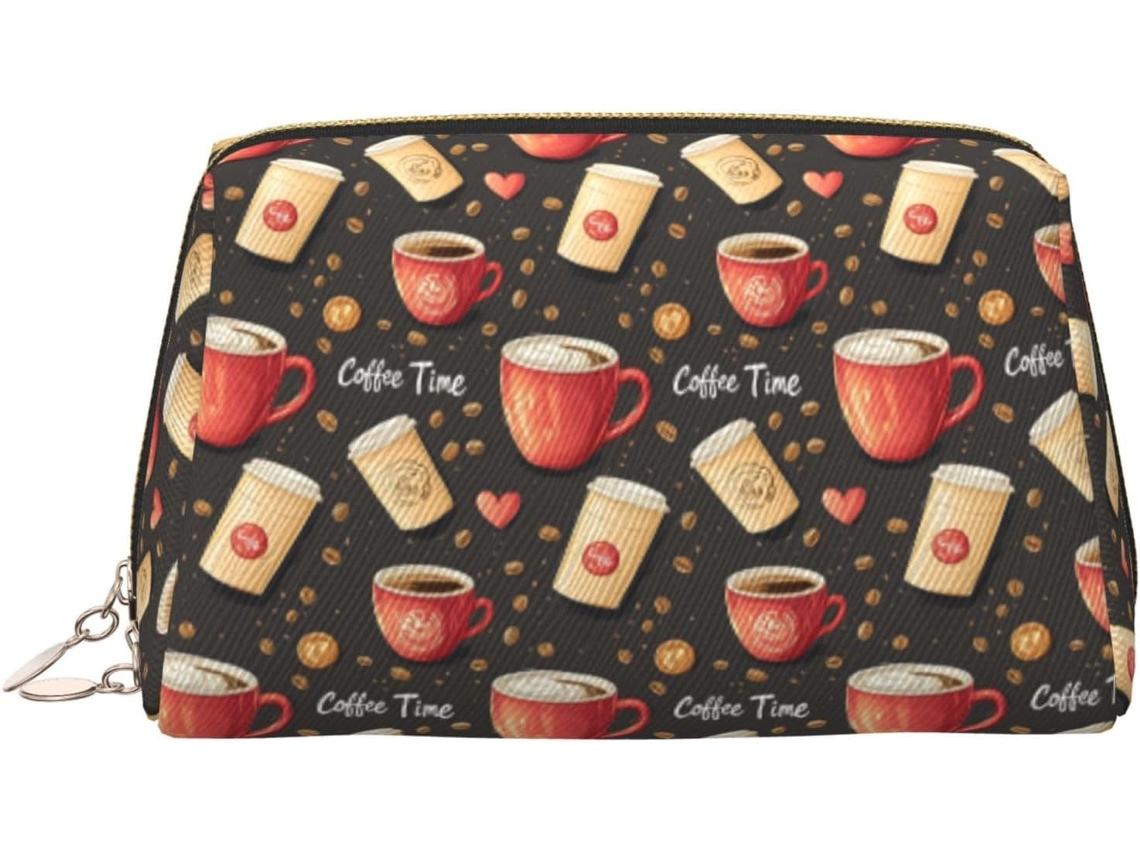 Neceser De Viaje Cuero Organizador Para Mujer Diseño Estampado Vacaciones