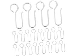30piezas Gancho Para Riel De Cortina De Metal Forma De S Pequeños Para Rieles Deslizantes Y Ventanas Soporte Para Panel 30piezas Gancho