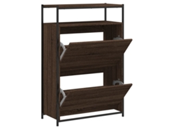 Maison Exclusive - Zapatero De Madera De Ingeniería Roble Marrón 75x34x112 Cm